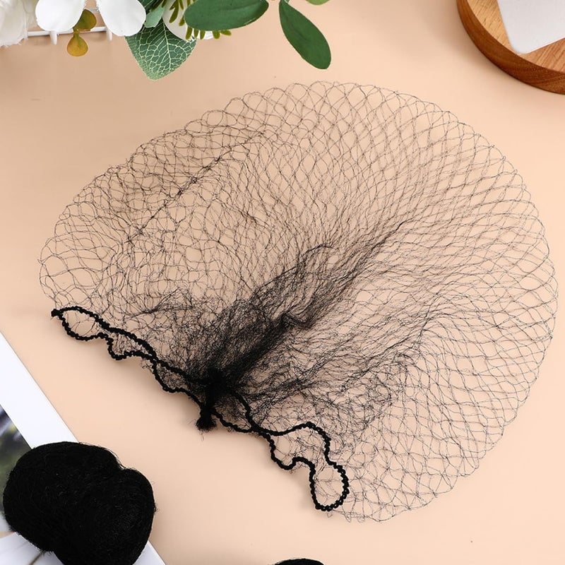 NOLITOY 100Pcs Invisible Hair Net Elastic Mesh For Bun Making Weddings Parties Stage Performances - Image 4